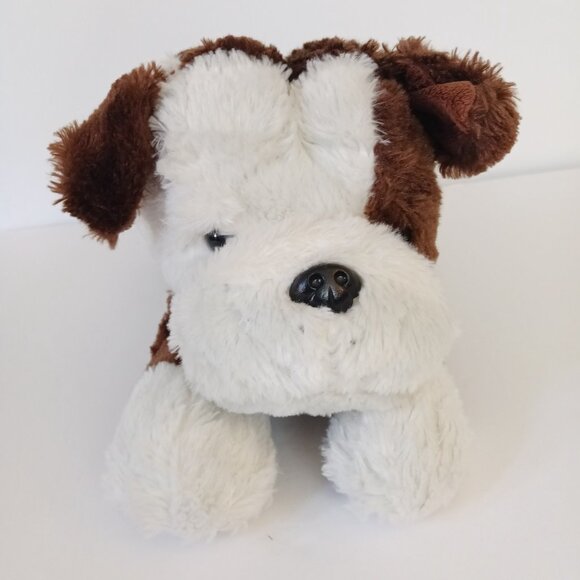 Peek A Boo Toys Bulldog Realistic Puppy Dog Plush 22” Brown White Stuffed Animal - Picture 7 of 9